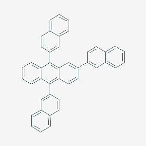 molecular formula C44H28 B8249106 2,9,10-Tri(naphthalen-2-yl)anthracene 