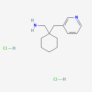 [1-(Pyridin-3-ylmethyl)cyclohexyl]methanamine;dihydrochloride