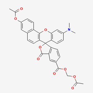 molecular formula C32H25NO9 B8249138 Carboxy SNARF 1 acetoxymethyl ester acetate 