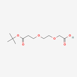 molecular formula C11H20O6 B8249163 2-(2-(3-(tert-Butoxy)-3-oxopropoxy)ethoxy)acetic acid 