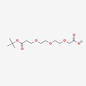 molecular formula C13H24O7 B8249164 14,14-Dimethyl-12-oxo-3,6,9,13-tetraoxa pentadecan-1-oic acid 