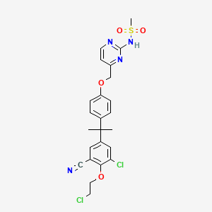 molecular formula C24H24Cl2N4O4S B8249365 雄激素受体-IN-2 CAS No. 2416716-62-4