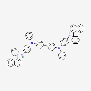 molecular formula C68H54N4 B8249388 [1,1'-Biphenyl]-4,4'-diamine, N4,N4'-bis[4-(1-naphthalenylphenylamino)phenyl]-N4,N4'-diphenyl- 