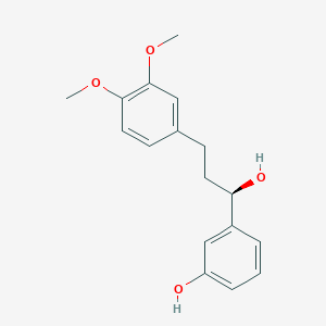 molecular formula C17H20O4 B8249424 (R)-3-(3-(3,4-二甲氧基苯基)-1-羟基丙基)苯酚 