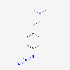 molecular formula C9H12N4 B8249464 2-(4-azidophenyl)-N-methylethanamine 