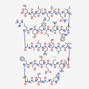 molecular formula C164H252N44O55S B8249560 H-DL-His-Gly-DL-Asp-Gly-DL-Ser-DL-Phe-DL-Ser-DL-Asp-DL-Glu-DL-Met-DL-Asn-DL-xiThr-DL-xiIle-DL-Leu-DL-Asp-DL-Asn-DL-Leu-DL-Ala-DL-Ala-DL-Arg-DL-Asp-DL-Phe-DL-xiIle-DL-Asn-DL-Trp-DL-Leu-DL-xiIle-DL-Gln-DL-xiThr-DL-Lys-DL-xiIle-DL-xiThr-DL-Asp-OH 