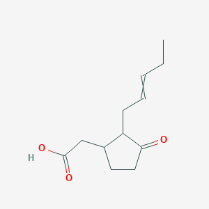 molecular formula C12H18O3 B8249580 3-(Carboxymethyl)-2-(2-pentenyl)cyclopentanone 