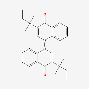 molecular formula C30H32O2 B8249620 2-(1,1-Dimethylpropyl)-4-[3-(1,1-dimethylpropyl)-4-oxo-1(4H)-naphthalenylidene]-1(4H)-naphthalenone 