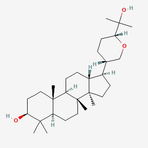 molecular formula C30H52O3 B8249634 (3S,5R,8R,9R,10R,13R,14R,17S)-17-[(3S,6R)-6-(2-hydroxypropan-2-yl)oxan-3-yl]-4,4,8,10,14-pentamethyl-2,3,5,6,7,9,11,12,13,15,16,17-dodecahydro-1H-cyclopenta[a]phenanthren-3-ol 