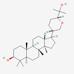 (3S,5R,8R,9R,10R,13R,14R,17S)-17-[(3S,6R)-6-(2-hydroxypropan-2-yl)oxan-3-yl]-4,4,8,10,14-pentamethyl-2,3,5,6,7,9,11,12,13,15,16,17-dodecahydro-1H-cyclopenta[a]phenanthren-3-ol