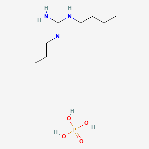 molecular formula C9H24N3O4P B8249688 1,2-Dibutylguanidine;phosphoric acid 