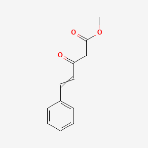 molecular formula C12H12O3 B8249720 Methyl 3-oxo-5-phenylpent-4-enoate 