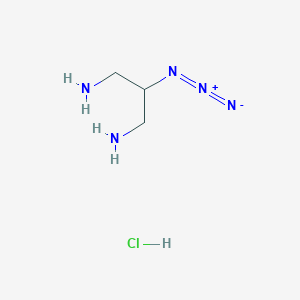 molecular formula C3H10ClN5 B8249727 2-Azidopropane-1,3-diamine 2HCl 