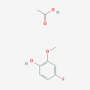 molecular formula C9H11FO4 B8249730 Phenol, 4-fluoro-2-methoxy-, acetate CAS No. 900174-81-4