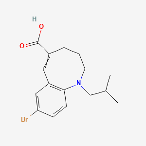 molecular formula C16H20BrNO2 B8249759 8-Bromo-1-isobutyl-1,2,3,4-tetrahydro-1-benzazocine-5-carboxylic acid 