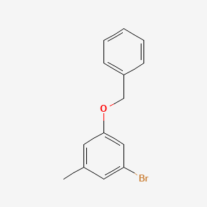 molecular formula C14H13BrO B8249792 1-(Benzyloxy)-3-bromo-5-methylbenzene CAS No. 876299-63-7