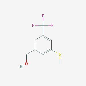 molecular formula C9H9F3OS B8249799 [3-(Methylthio)-5-(trifluoromethyl)phenyl]methanol CAS No. 868167-59-3
