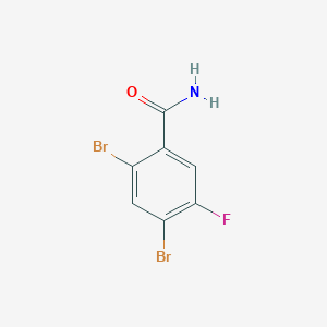 molecular formula C7H4Br2FNO B8249805 2,4-Dibromo-5-fluorobenzamide CAS No. 221528-24-1