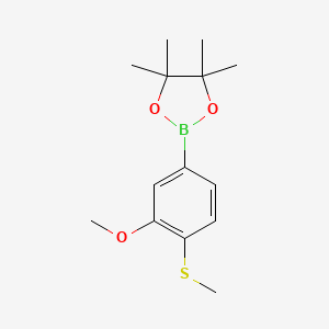 1,3,2-Dioxaborolane, 2-[3-methoxy-4-(methylthio)phenyl]-4,4,5,5-tetramethyl-