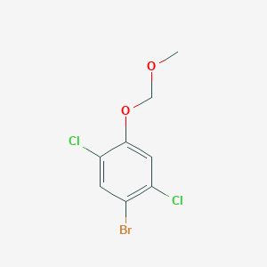 molecular formula C8H7BrCl2O2 B8249820 1-Bromo-2,5-dichloro-4-(methoxymethoxy)benzene CAS No. 1301147-68-1