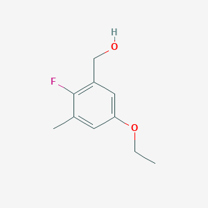 molecular formula C10H13FO2 B8249823 Benzenemethanol, 5-ethoxy-2-fluoro-3-methyl- CAS No. 2091142-16-2
