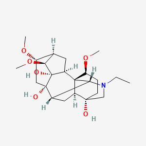 molecular formula C23H37NO6 B8249824 Aconitane-4,8,9-triol, 20-ethyl-1,14,16-trimethoxy-, (1alpha,14alpha,16beta)- 