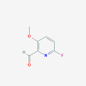 molecular formula C7H6FNO2 B8249875 6-Fluoro-3-methoxypicolinaldehyde CAS No. 1211525-97-1