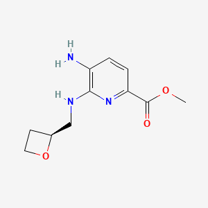 Methyl (S)-5-Amino-6-[(oxetan-2-ylmethyl)amino]picolinate