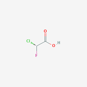molecular formula C2H2ClFO2 B8249986 (R)-2-Chloro-2-fluoroacetic Acid 