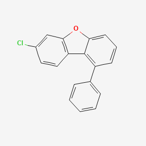 molecular formula C18H11ClO B8250008 7-Chloro-1-phenyldibenzofuran CAS No. 2360830-97-1