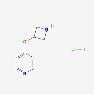 molecular formula C8H11ClN2O B8250015 4-(Azetidin-3-yloxy)pyridine;hydrochloride 