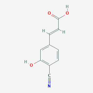 molecular formula C10H7NO3 B8250101 4-Cyano-3-hydroxycinnamic acid 