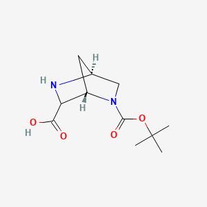 (1S,4S)-5-[(2-methylpropan-2-yl)oxycarbonyl]-2,5-diazabicyclo[2.2.1]heptane-3-carboxylic acid
