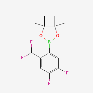 2-[2-(Difluoromethyl)-4,5-difluorophenyl]-4,4,5,5-tetramethyl-1,3,2-dioxaborolane
