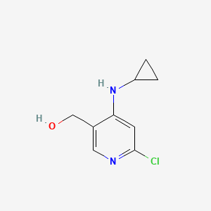 molecular formula C9H11ClN2O B8250168 [6-Chloro-4-(cyclopropylamino)pyridin-3-yl]methanol 