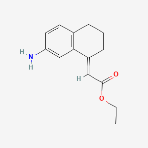 ethyl (2E)-2-(7-amino-3,4-dihydro-2H-naphthalen-1-ylidene)acetate