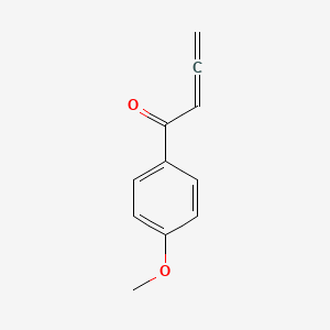 molecular formula C11H10O2 B8250213 2,3-Butadien-1-one, 1-(4-methoxyphenyl)- CAS No. 196952-70-2