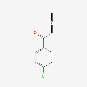 molecular formula C10H7ClO B8250224 Propadienyl(4-chlorophenyl) ketone 