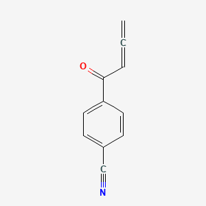 molecular formula C11H7NO B8250257 1-(4-Cyanophenyl)-2,3-butadiene-1-one 