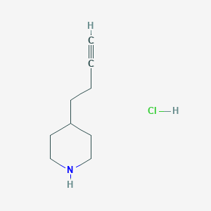 4-(But-3-yn-1-yl)piperidine hydrochloride