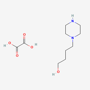 molecular formula C10H20N2O5 B8250401 4-(Piperazin-1-yl)butan-1-ol oxalate 