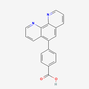 molecular formula C19H12N2O2 B8250415 4-(1,10-Phenanthrolin-5-yl)benzoic acid 