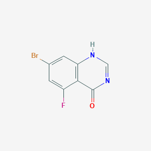 molecular formula C8H4BrFN2O B8250451 CID 129217899 