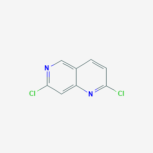 molecular formula C8H4Cl2N2 B8250456 2,7-Dichloro-1,6-naphthyridine 
