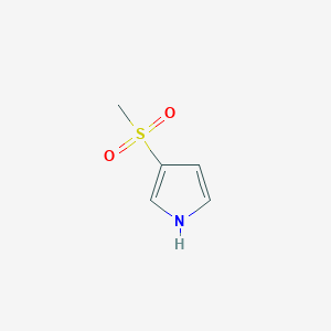 molecular formula C5H7NO2S B8250482 3-(甲基磺酰基)-1H-吡咯 
