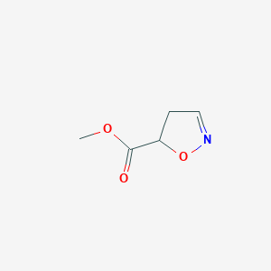 molecular formula C5H7NO3 B082505 5-甲氧羰基-2-异噁唑啉 CAS No. 15055-75-1