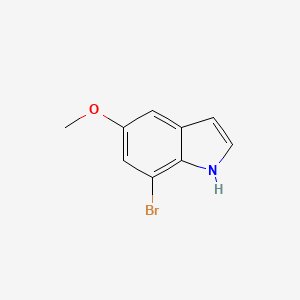 molecular formula C9H8BrNO B8250501 7-Bromo-5-methoxy-1H-indole 