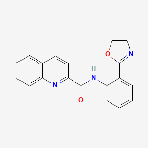 N-[2-(4,5-dihydro-1,3-oxazol-2-yl)phenyl]quinoline-2-carboxamide