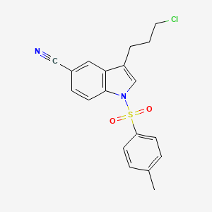 3-(3-chloropropyl)-1-tosyl-1H-indole-5-carbonitrile