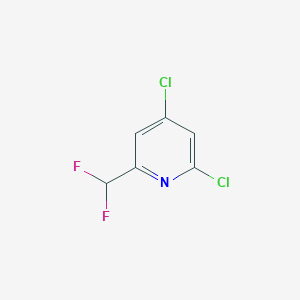 molecular formula C6H3Cl2F2N B8250658 2,4-Dichloro-6-(difluoromethyl)pyridine 